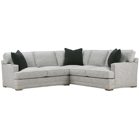 Contemporary 2-Piece Sectional with RSE Corner Sofa